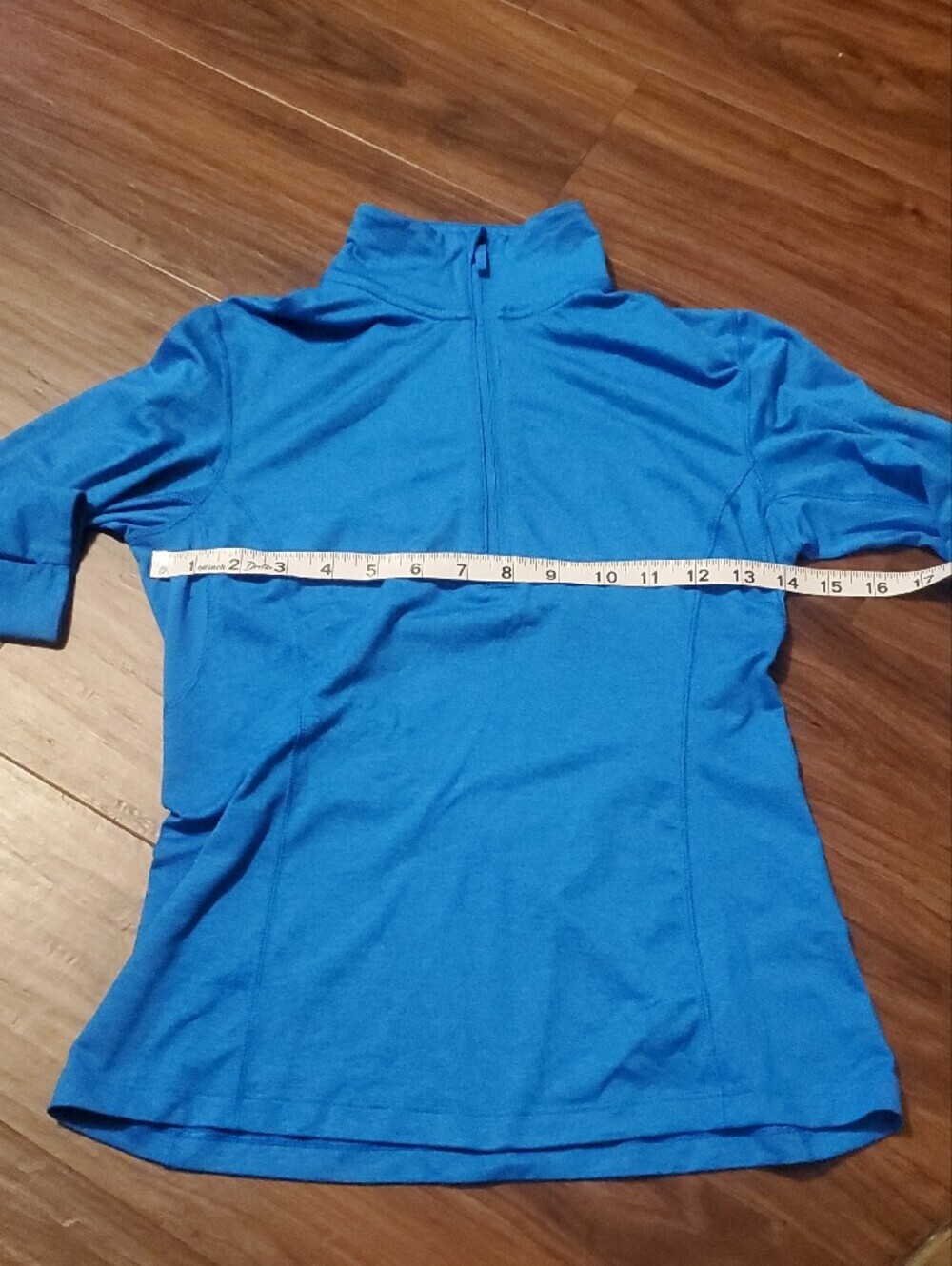 Brooks Women's Blue Quarter-Zip Long Sleeve Pullover - Picture 5 of 8